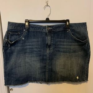 Apt 9 Distressed Denim Skirt